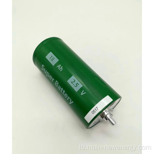 2,5V18ah Lithium Titanate Batterie